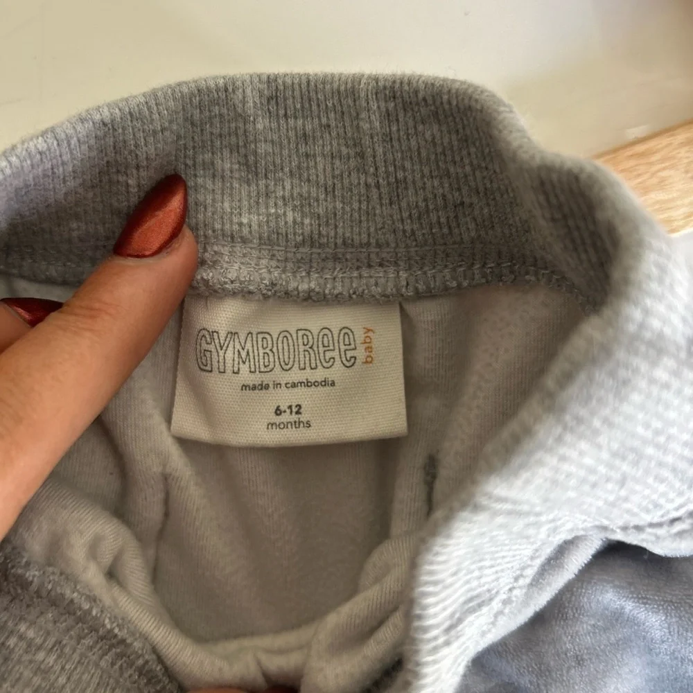 Cozy Gymboree Soft Gray Baby Pants 9-12 Months